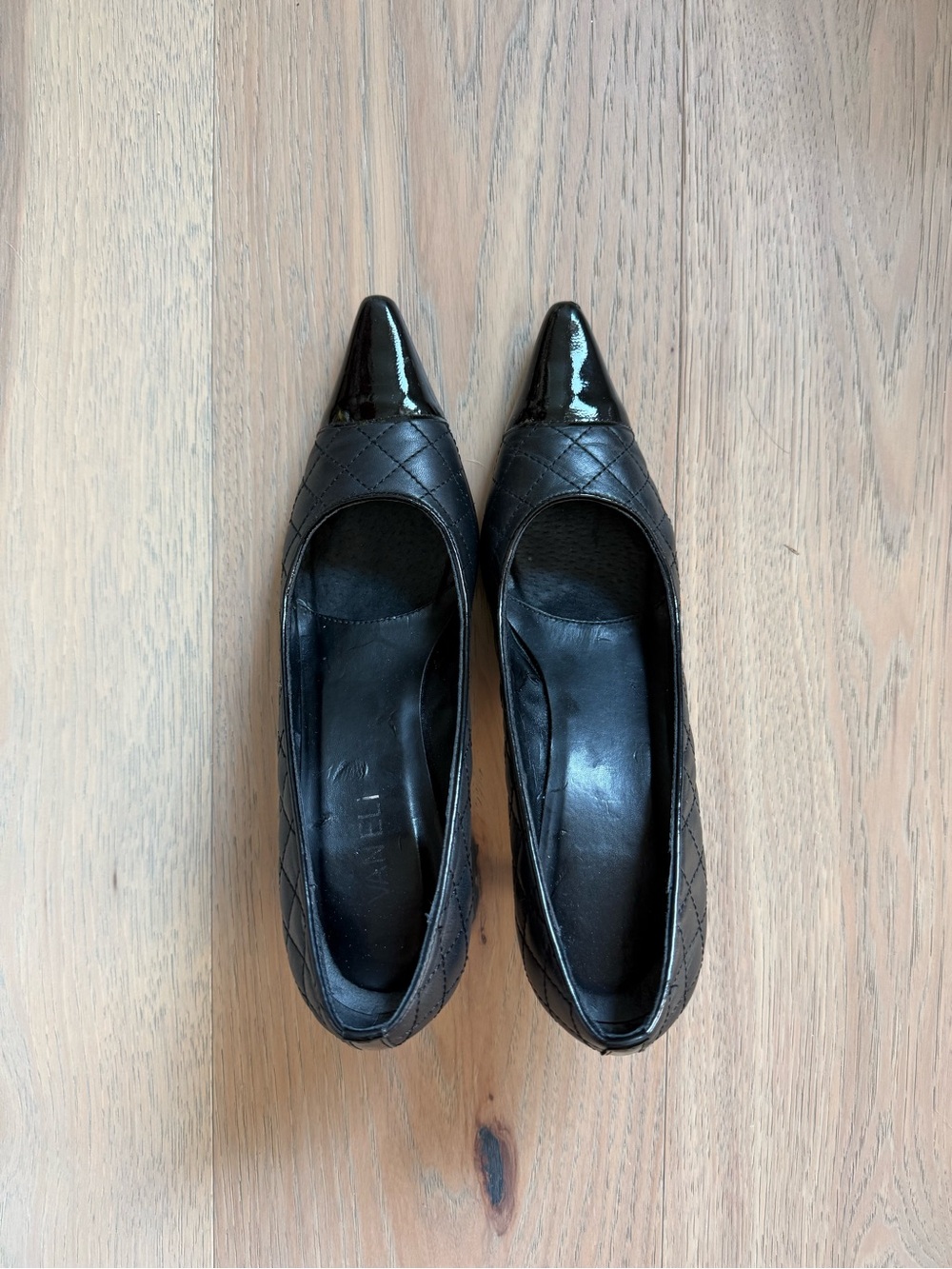VANELi Italian Leather Quilted Pointed-Toe Women's Pumps